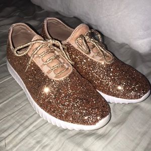 Glitter Rose Gold shoes